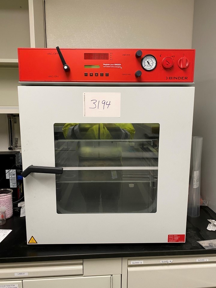 Binder Vacuum Drying Oven with Vacuum Pump, Transamerican Equipment Company